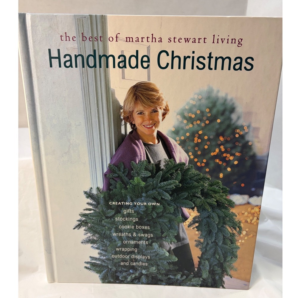 Martha Stewart Living Handmade Christmas Hardcover Book Holiday Crafts DIY Guide